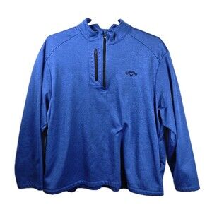 Callaway Men’s XXL Blue Quarter‎ Zip Pullover